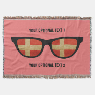 Personalizado danés Shades arroja manta