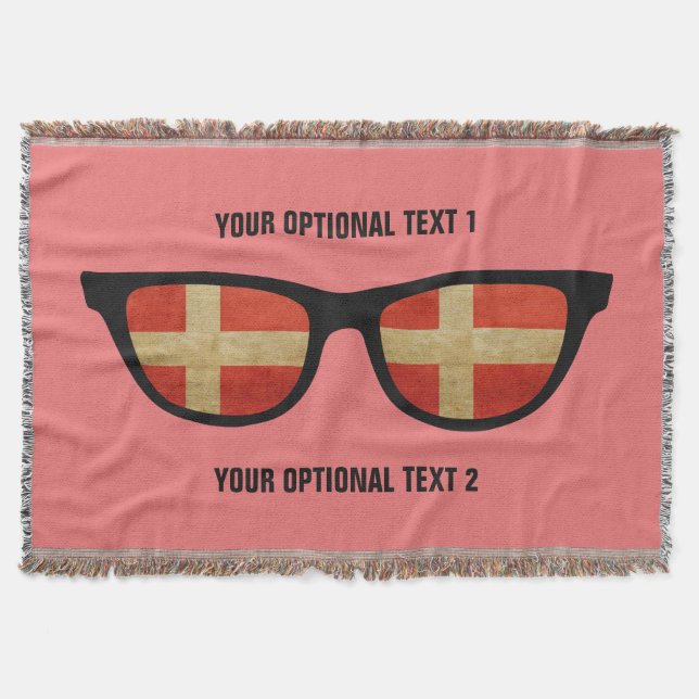 Personalizado danés Shades arroja manta (Anverso)