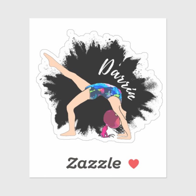 Personalizado Darrin Pegatina (Hoja)