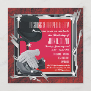 Personalizado Dashing 5.25 X 5.25 Invitaciones - R