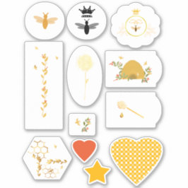 Personalizado de abeja de miel Pegatina de vinilo