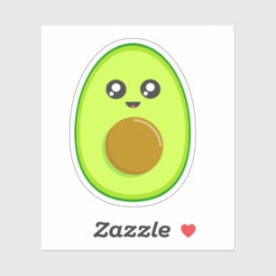 Personalizado de aguacate lindo - Pegatina de Kawa