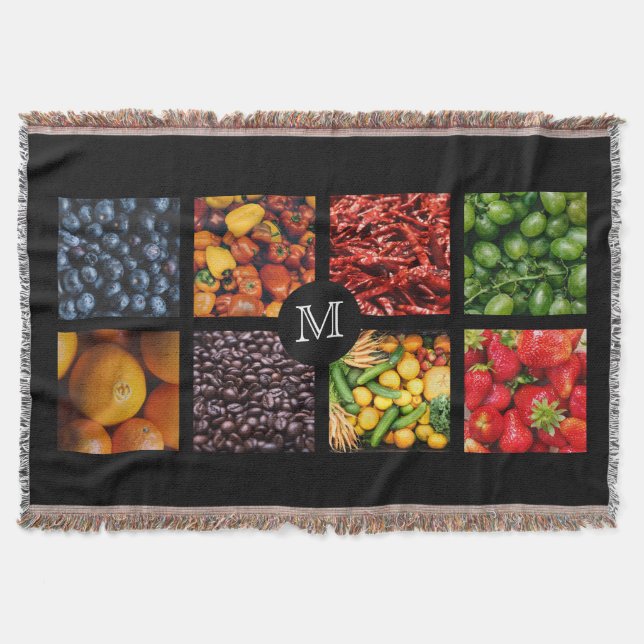 Personalizado de alimentos Monograma manta de lanz (Anverso)