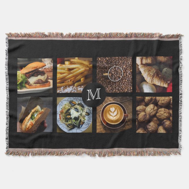 Personalizado de alimentos Monograma manta de lanz (Anverso)