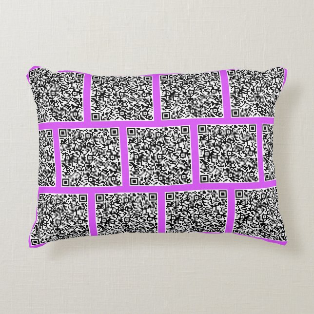 Personalizado de almohada de código QR personaliza (Anverso)