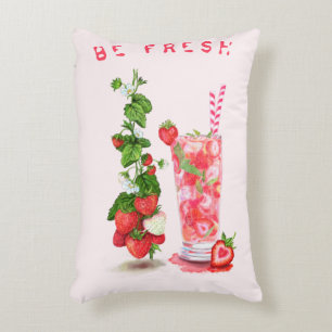 Personalizado de almohada de jugo de fresa fresco 