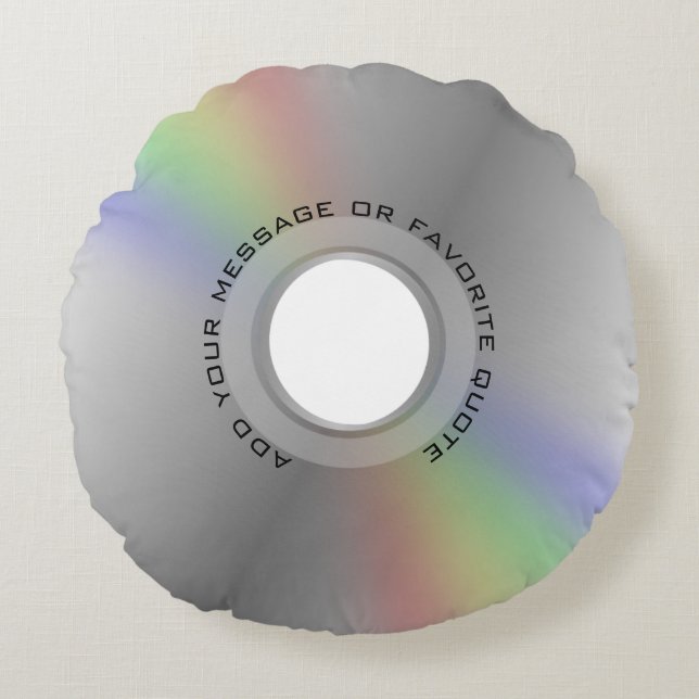 Personalizado de almohada redonda DVD/CD (Anverso)