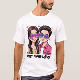 Personalizado de amor lúdico Pareja camiseta para 