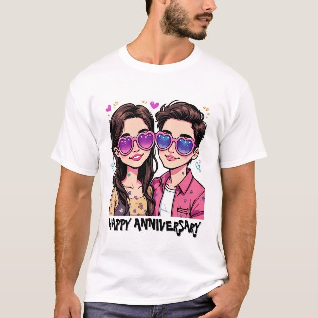 Personalizado de amor lúdico Pareja camiseta para  (Anverso)