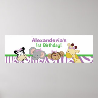 Personalizado de animales fiestas Impresión de Pos