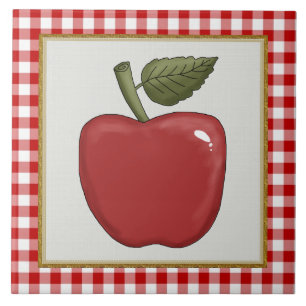 Personalizado de Apple Fruit o retrete tejas
