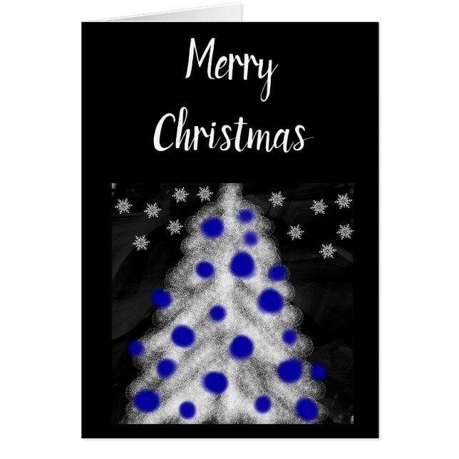 Personalizado de árbol de Navidad blanco Minimalis (Frente)