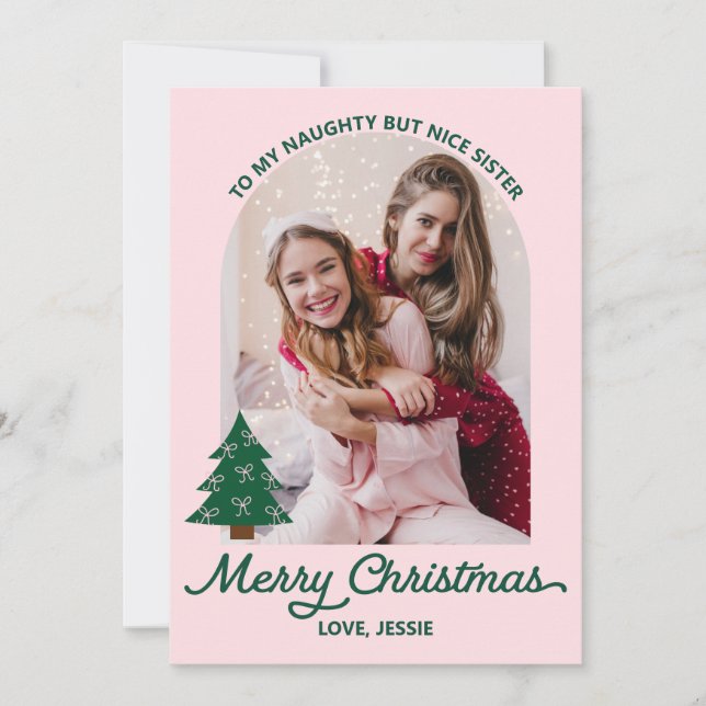 Personalizado de árbol de Navidad caprichoso (Anverso)