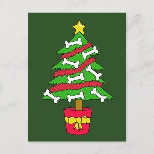 Personalizado de árbol de Navidad con huesos de pe