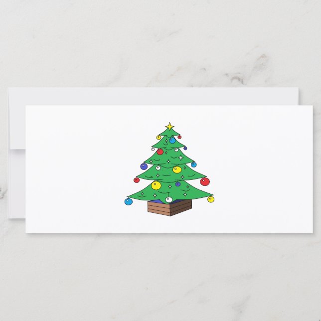 Personalizado de árbol de Navidad decorada (Anverso)
