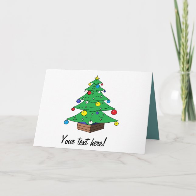 Personalizado de árbol de Navidad decorada (Anverso)