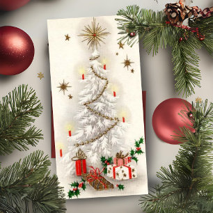 Personalizado de árbol de Navidad retro vintage y 