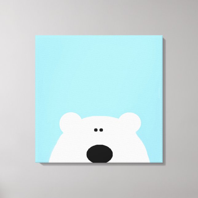 Personalizado de arte azul de oso polar (Anverso)