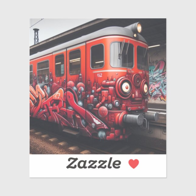 Personalizado de arte de graffiti Pegatina de vini (Hoja)