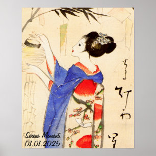 Personalizado de arte estético japonés Kimono Wall