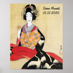 Personalizado de arte estético japonés Kimono Wall