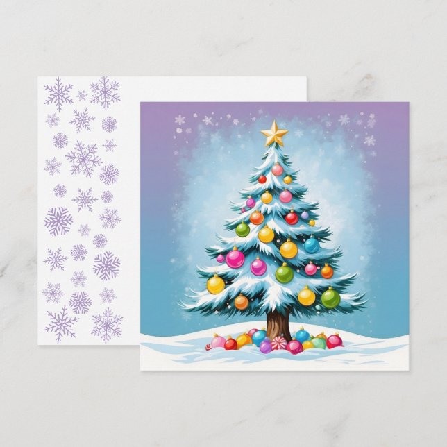 Personalizado de arte pop Árbol de Navidad Ornamen (Anverso / Reverso)