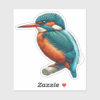 Personalizado de aves de Kingfisher común Pegatina