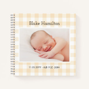 Personalizado de Baby Keepsake Diario de memoria 1