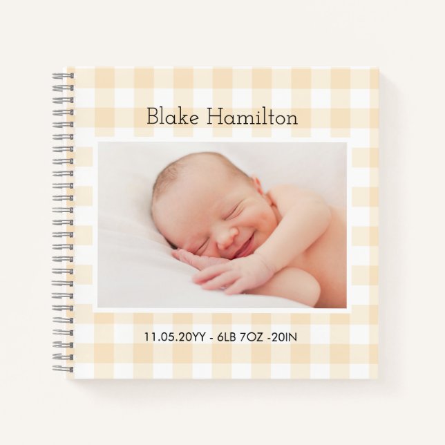 Personalizado de Baby Keepsake Diario de memoria 1 (Anverso)