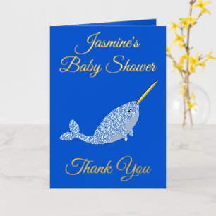Personalizado de Baby Shower de Cute Blue Baby Boy