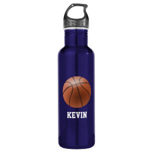Personalizado de baloncesto Botella de agua aislad