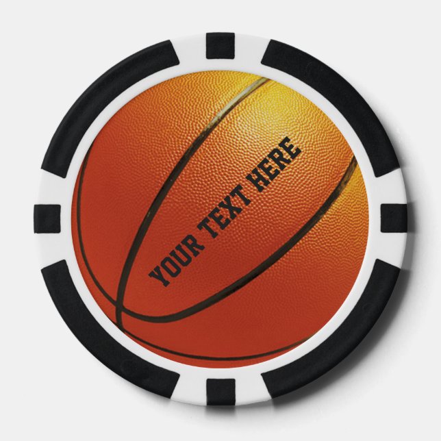Personalizado de baloncesto con fichas de póker (Anverso)