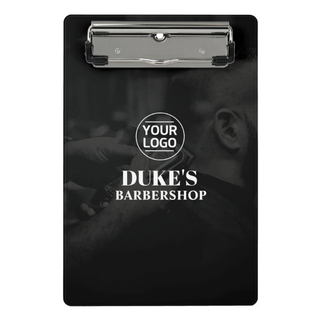 Personalizado de Barbershop Mini Portapapeles (Anverso)