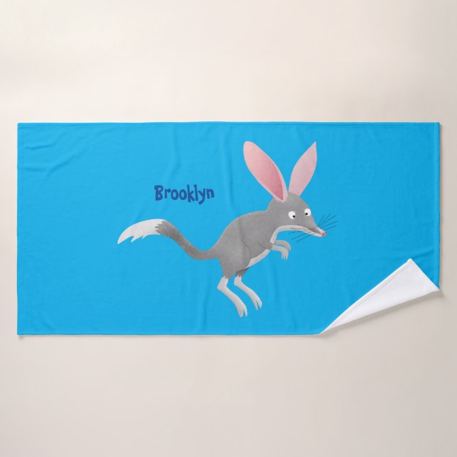 Personalizado de bilby australiano feliz (Toalla de baño)