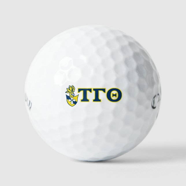 Personalizado de bolas de golf con Escudo y letras (Anverso)
