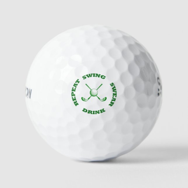Personalizado de bolas de golf gráficas, idea de r (Anverso)