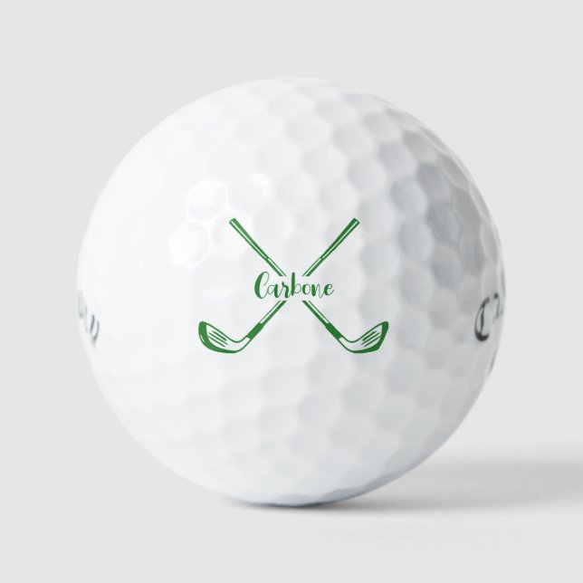Personalizado de bolas de golf para él o ella, nom (Anverso)
