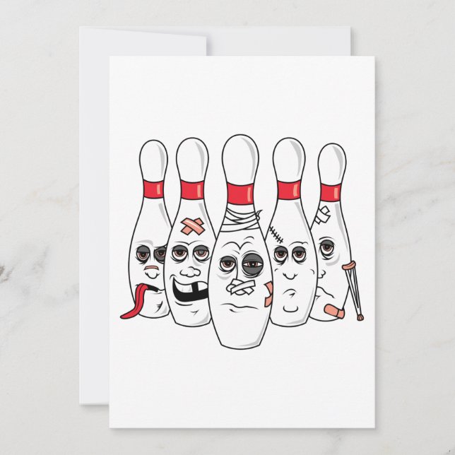personalizado de boliche herido (Anverso)