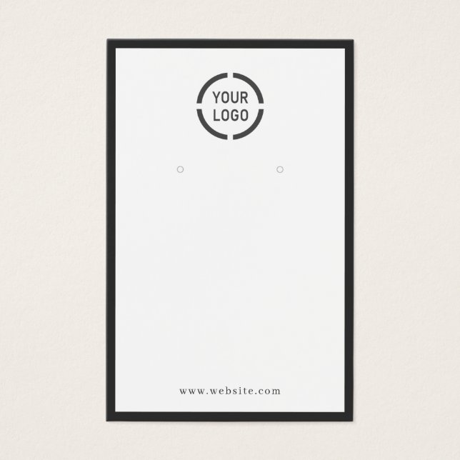 Personalizado de borde negro logotipo pantalla de  (Anverso)