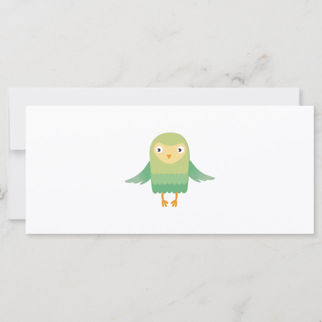 Personalizado de búho verde (Anverso)