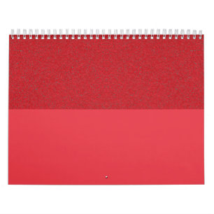 Personalizado de calendario de paisajes rojos de t