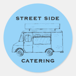 Personalizado de Camión Alimenticio Pegatina Azul