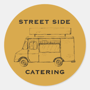 Personalizado de Camión de Comida Pegatina Amarill