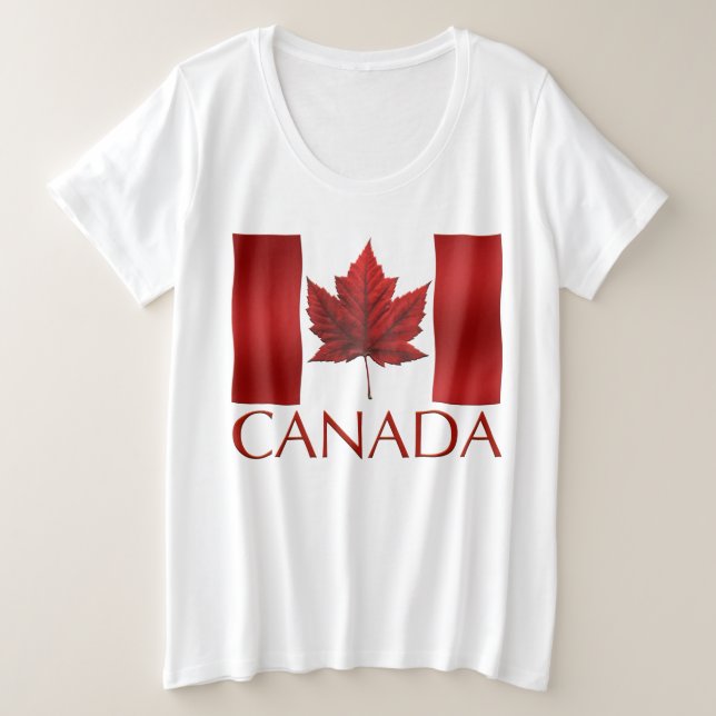 Personalizado de Camisetas de bandera de Canadá y  (Anverso del diseño)