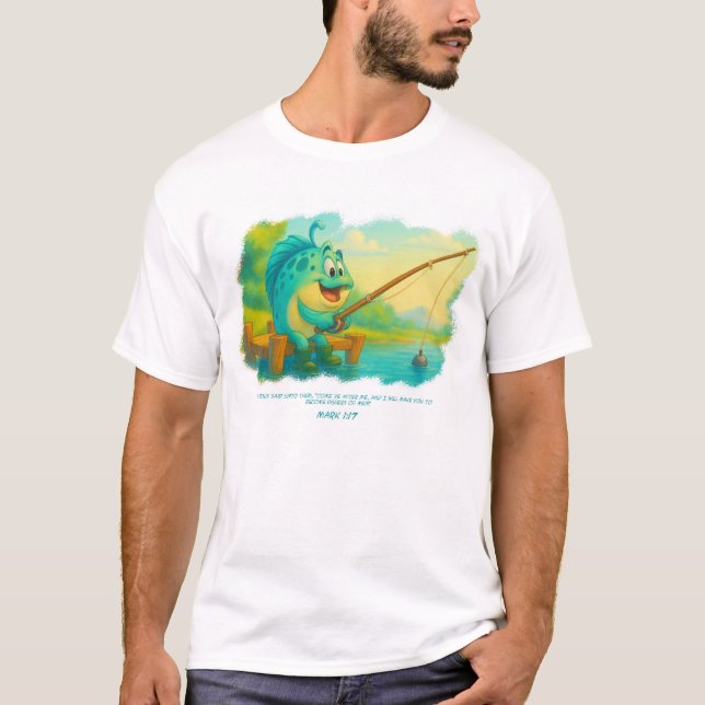 Personalizado de camisetas de hombres pescadores (Anverso)