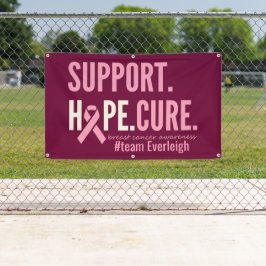 personalizado de cáncer de mama Rótulo de pancarta