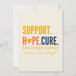 personalizado de cáncer infantil Invitación de inv