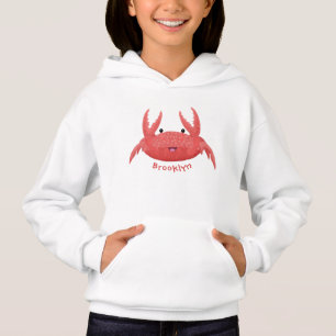 Personalizado de cangrejo rojo lindo ilustracion