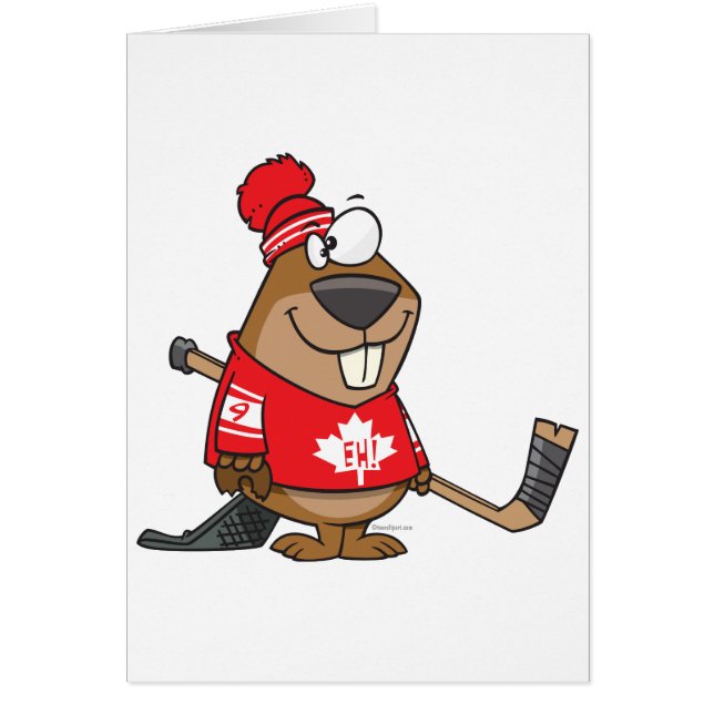 personalizado de castores de hockey canadés (Frente)