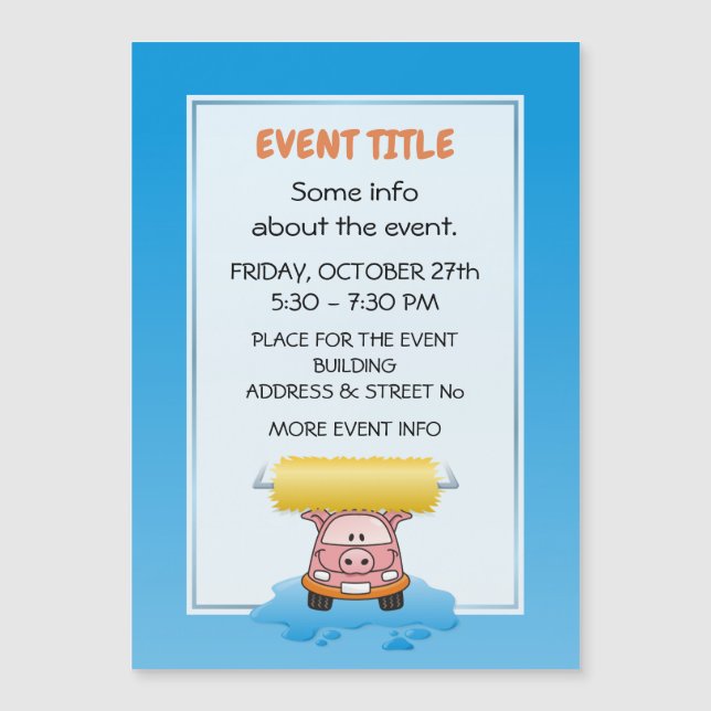 Personalizado de cerdo de lavado de cara (Anverso)